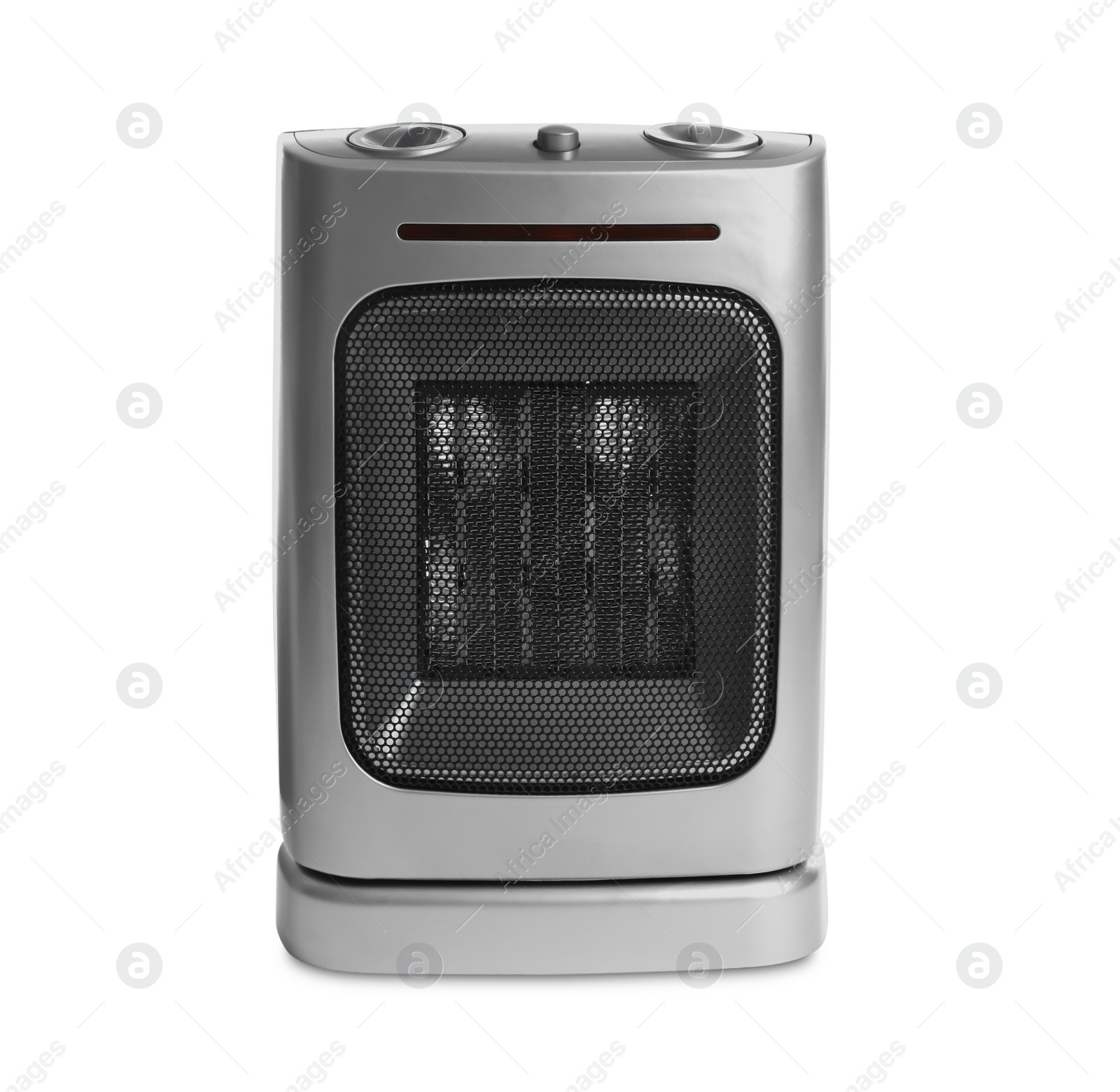 Photo of Modern electric fan heater isolated on white