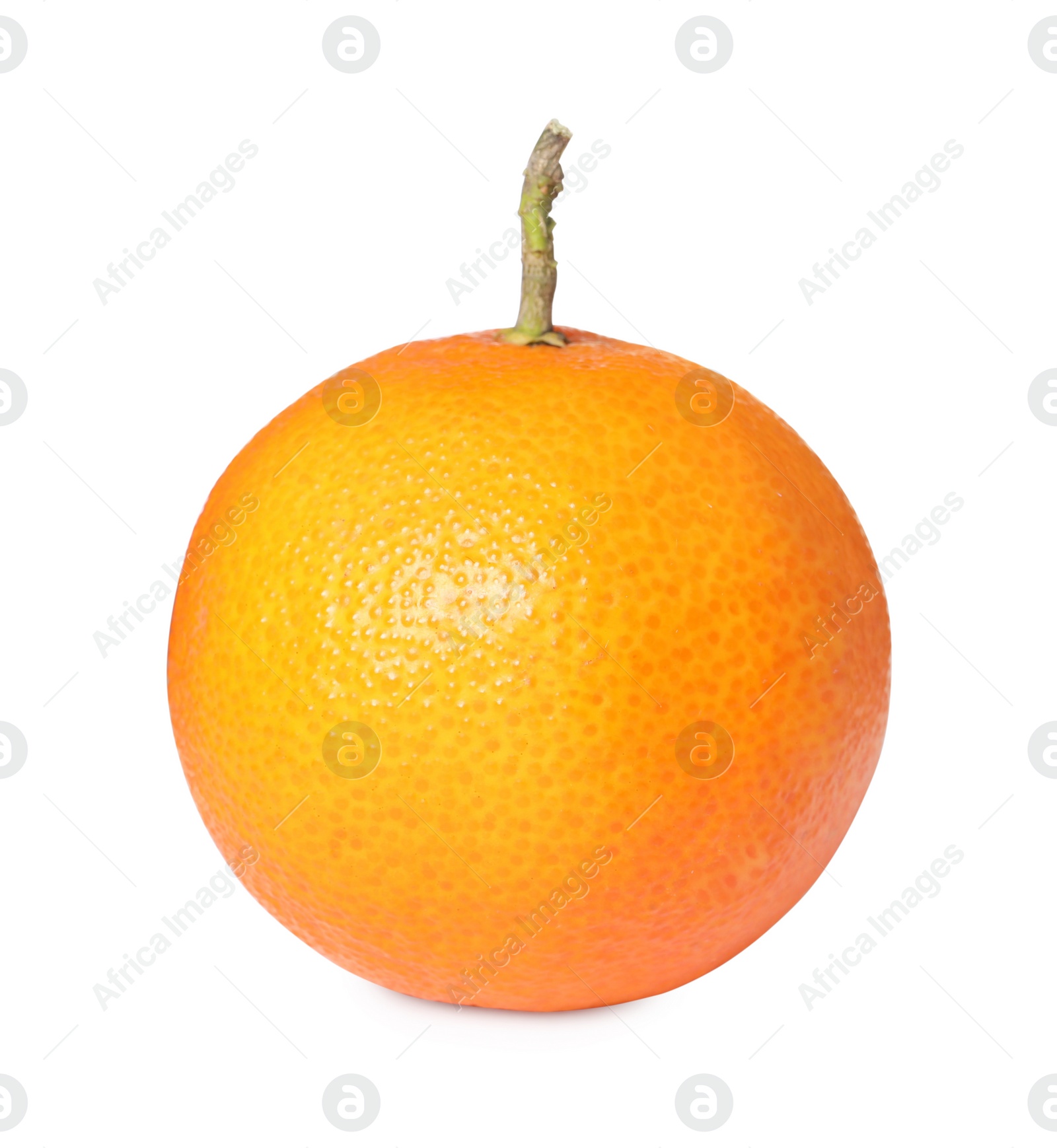 Photo of Fresh ripe juicy tangerine isolated on white