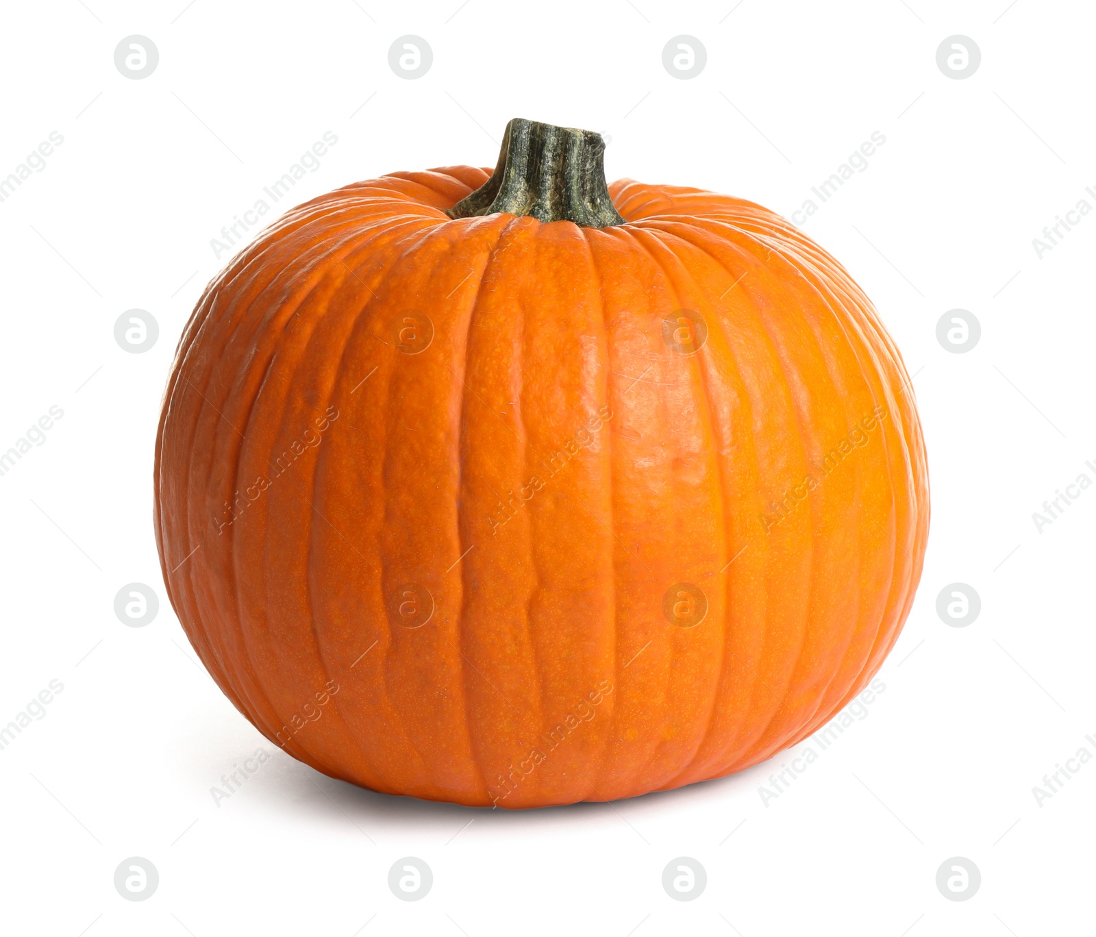 Photo of Fresh ripe pumpkin isolated on white. Organic plant