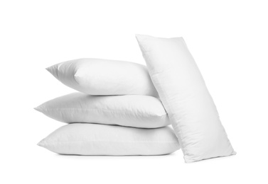 Photo of Blank soft new pillows isolated on white