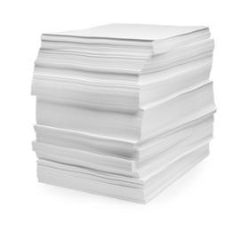 Photo of Stack of paper sheets isolated on white