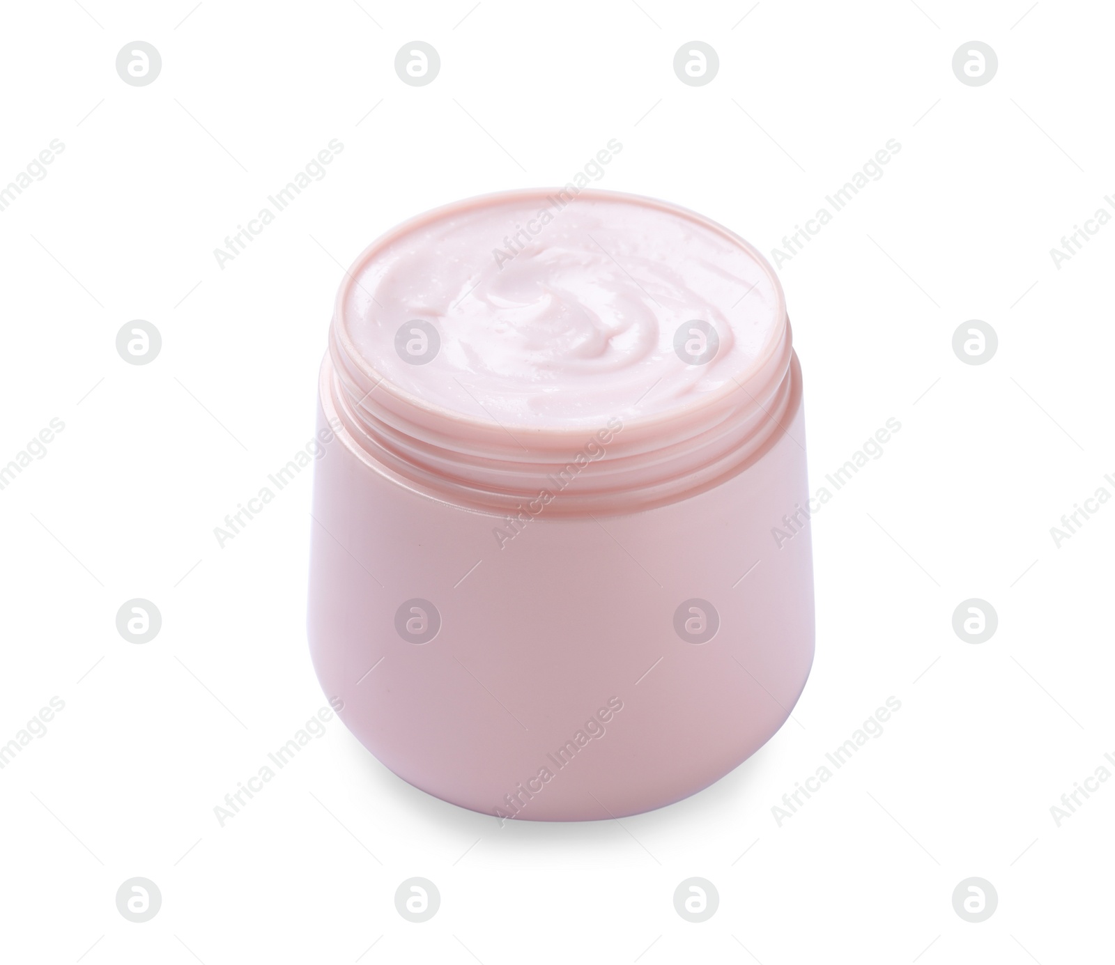 Photo of Jar of body cream isolated on white