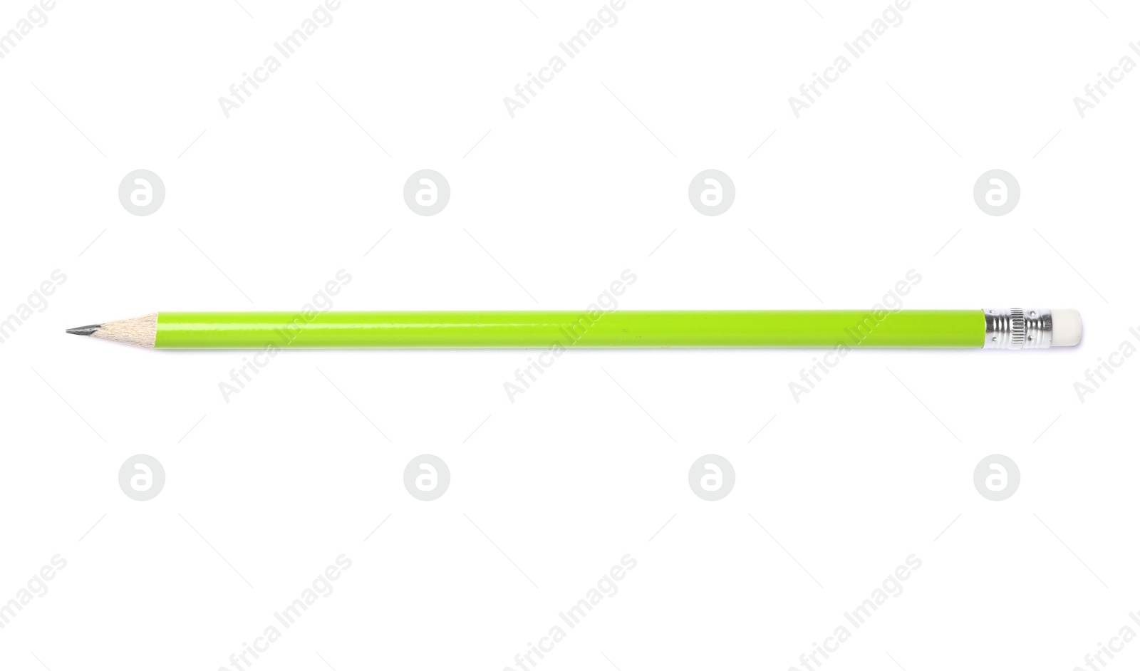 Photo of Pencil on white background. School stationery