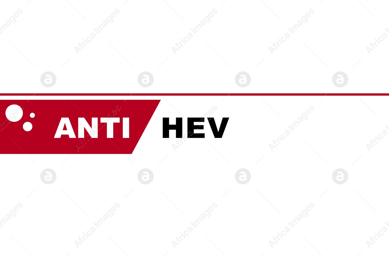 Illustration of Text Anti - HEV on white background, illustration