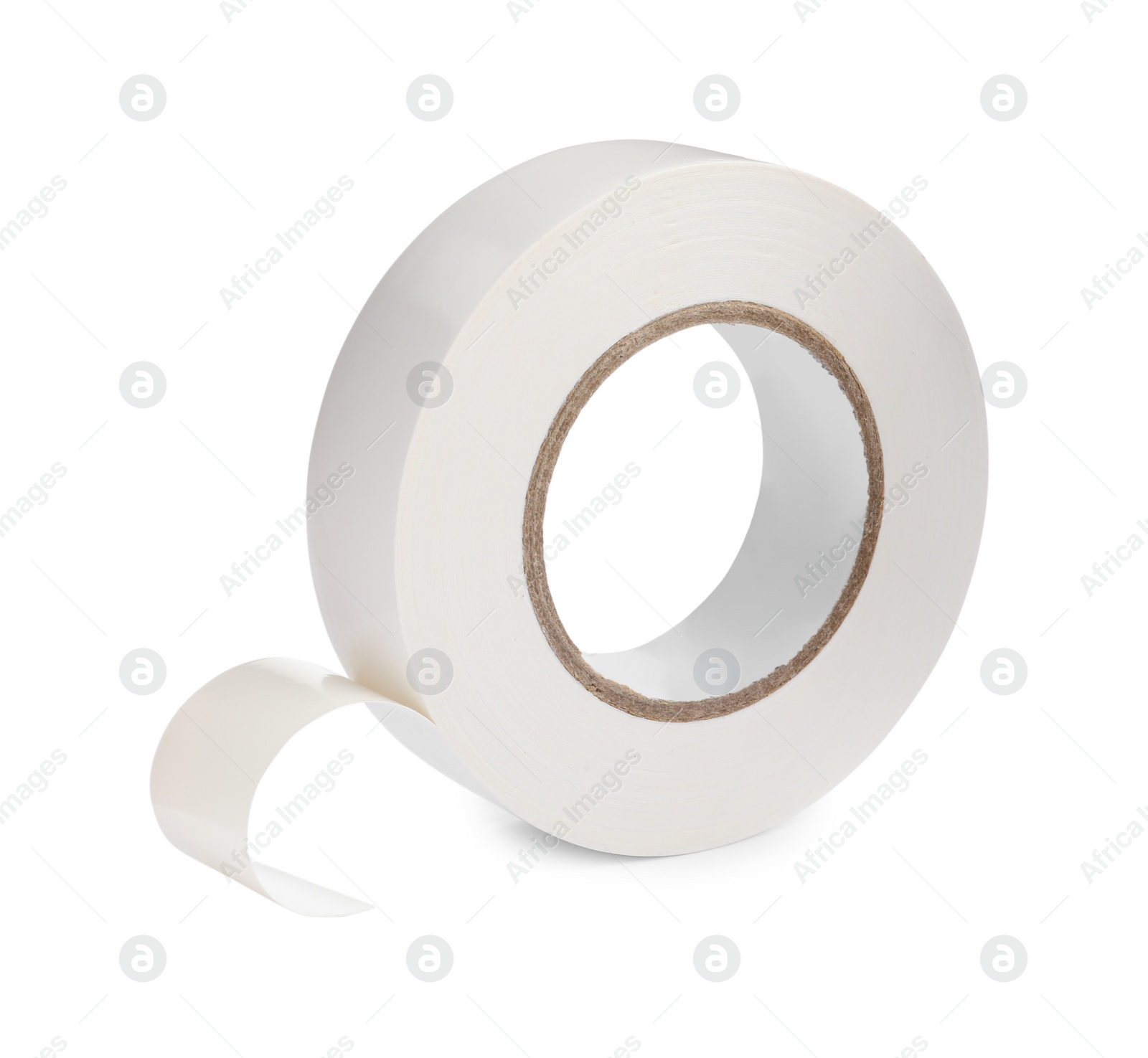 Photo of Insulating tape isolated on white. Electrician's supply