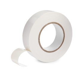 Insulating tape isolated on white. Electrician's supply