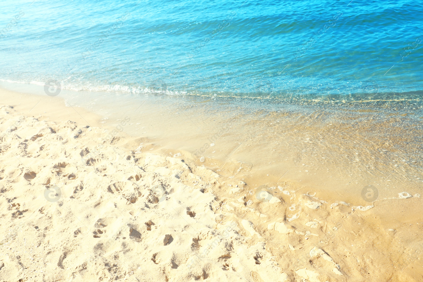 Photo of Sandy beach near sea on sunny day