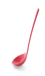 Soup ladle on white background. Kitchen utensils