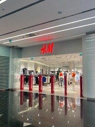 Photo of WARSAW, POLAND - JULY 23, 2022: Official H&M store in shopping mall