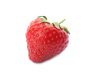 Delicious ripe strawberry on white background