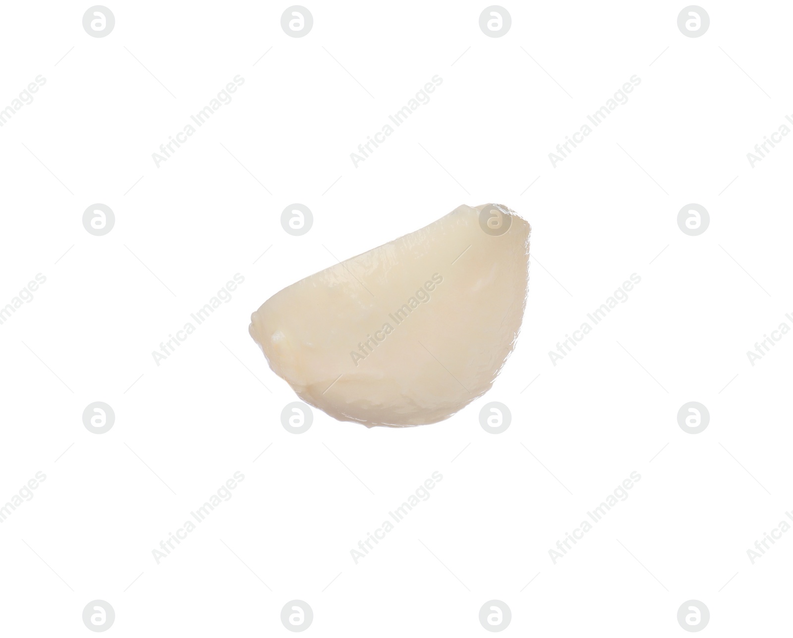 Photo of Piece of mozzarella cheese isolated on white