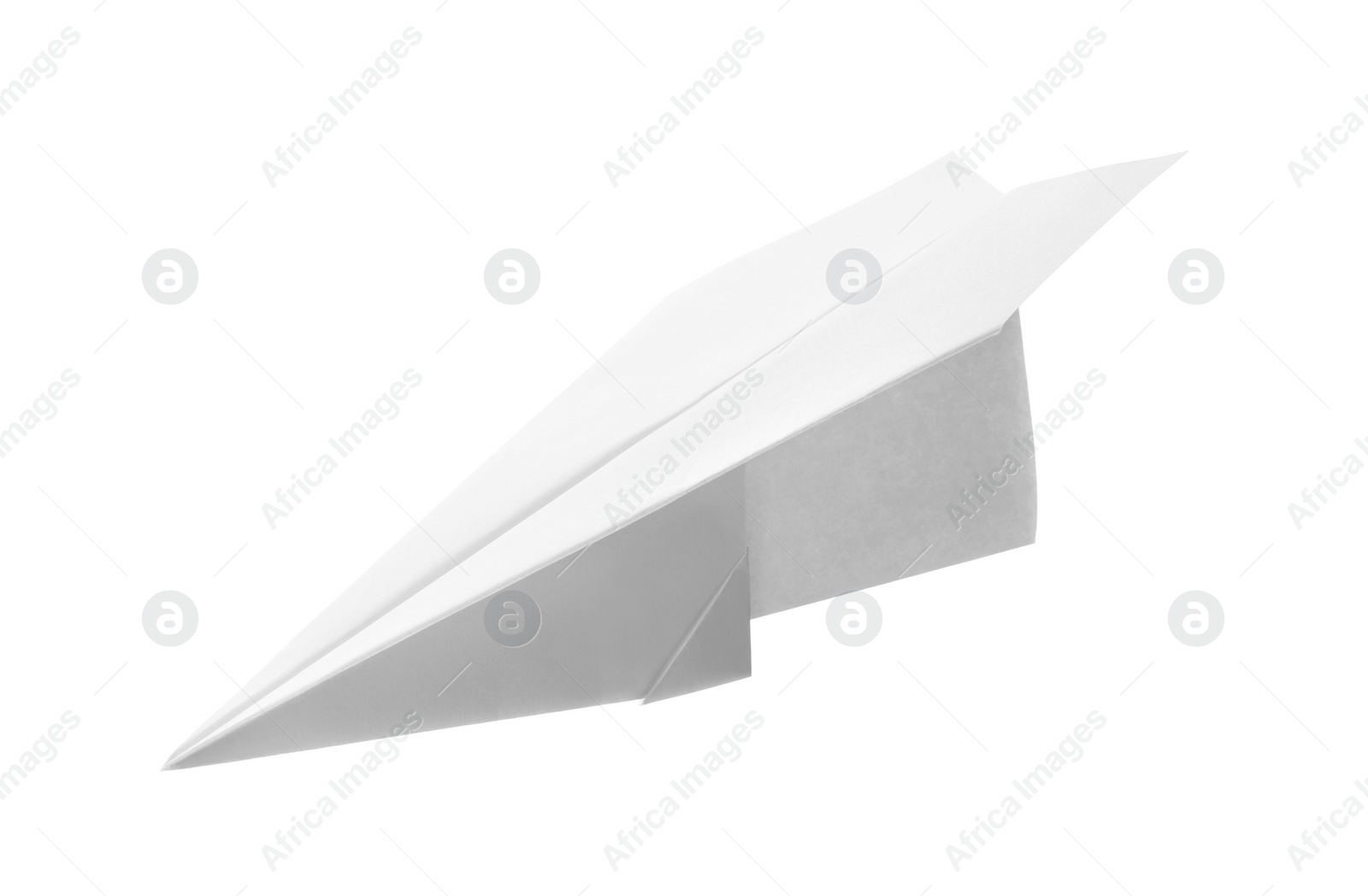 Photo of Paper plane isolated on white. Creative idea