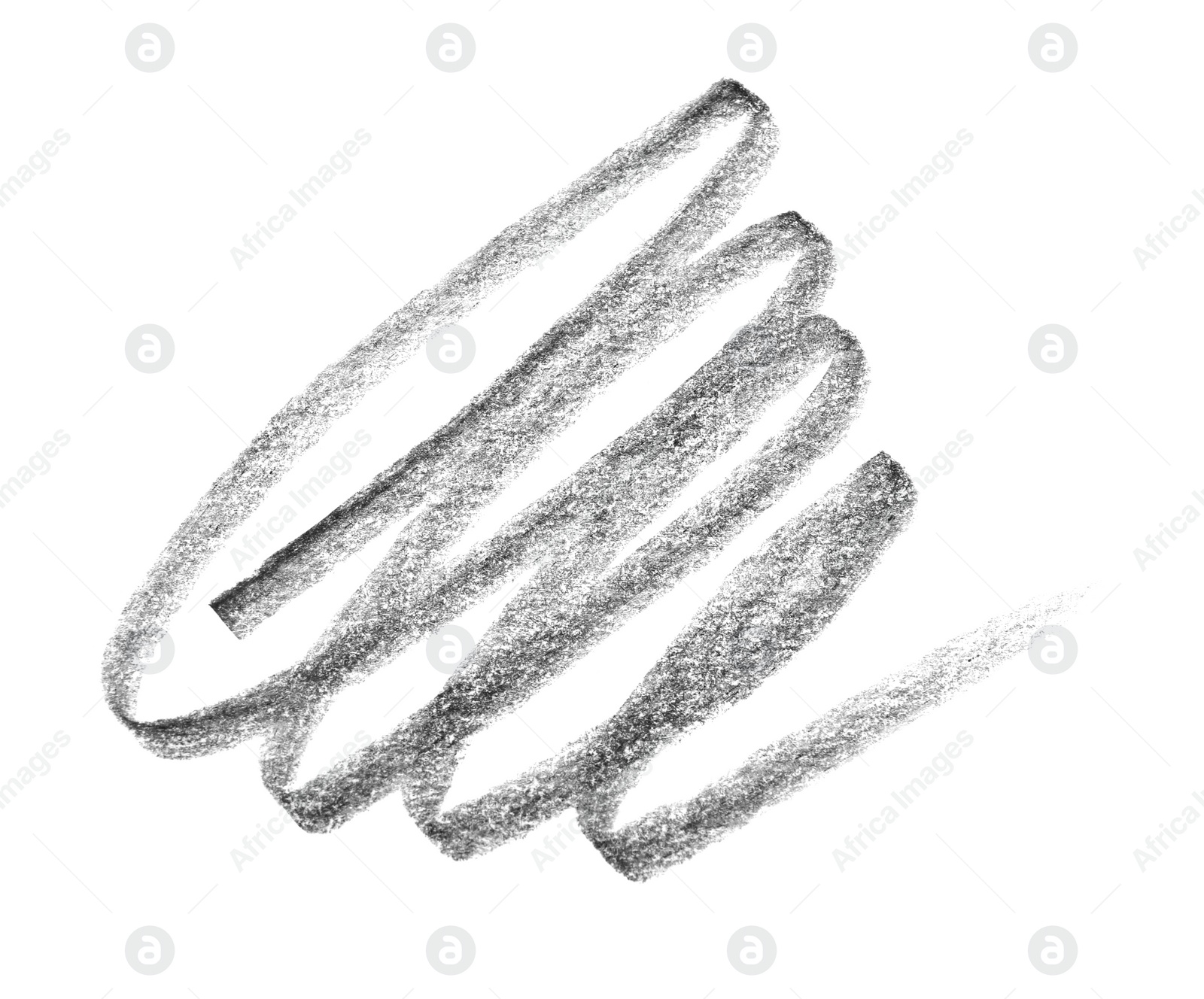 Photo of Hand drawn pencil scribble on white background, top view