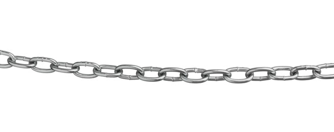 One common metal chain isolated on white