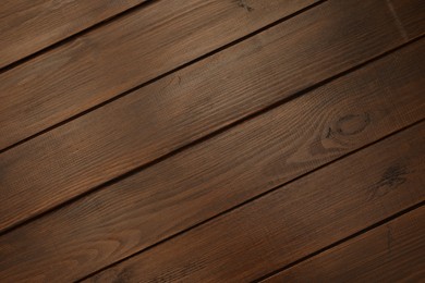 Photo of Texture of wooden surface as background, top view