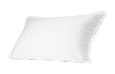 One new soft pillow isolated on white