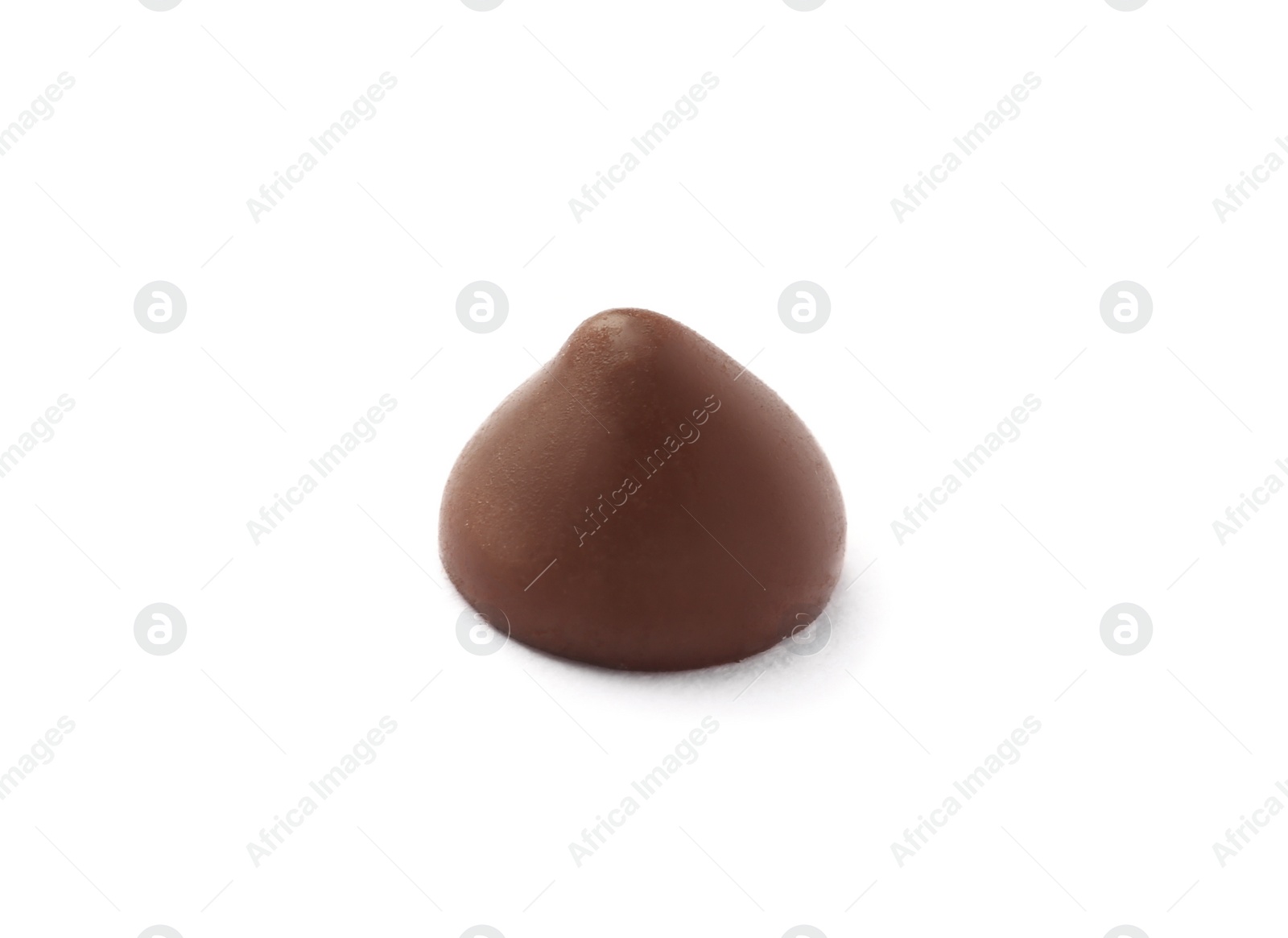 Photo of Delicious chocolate chip on white background