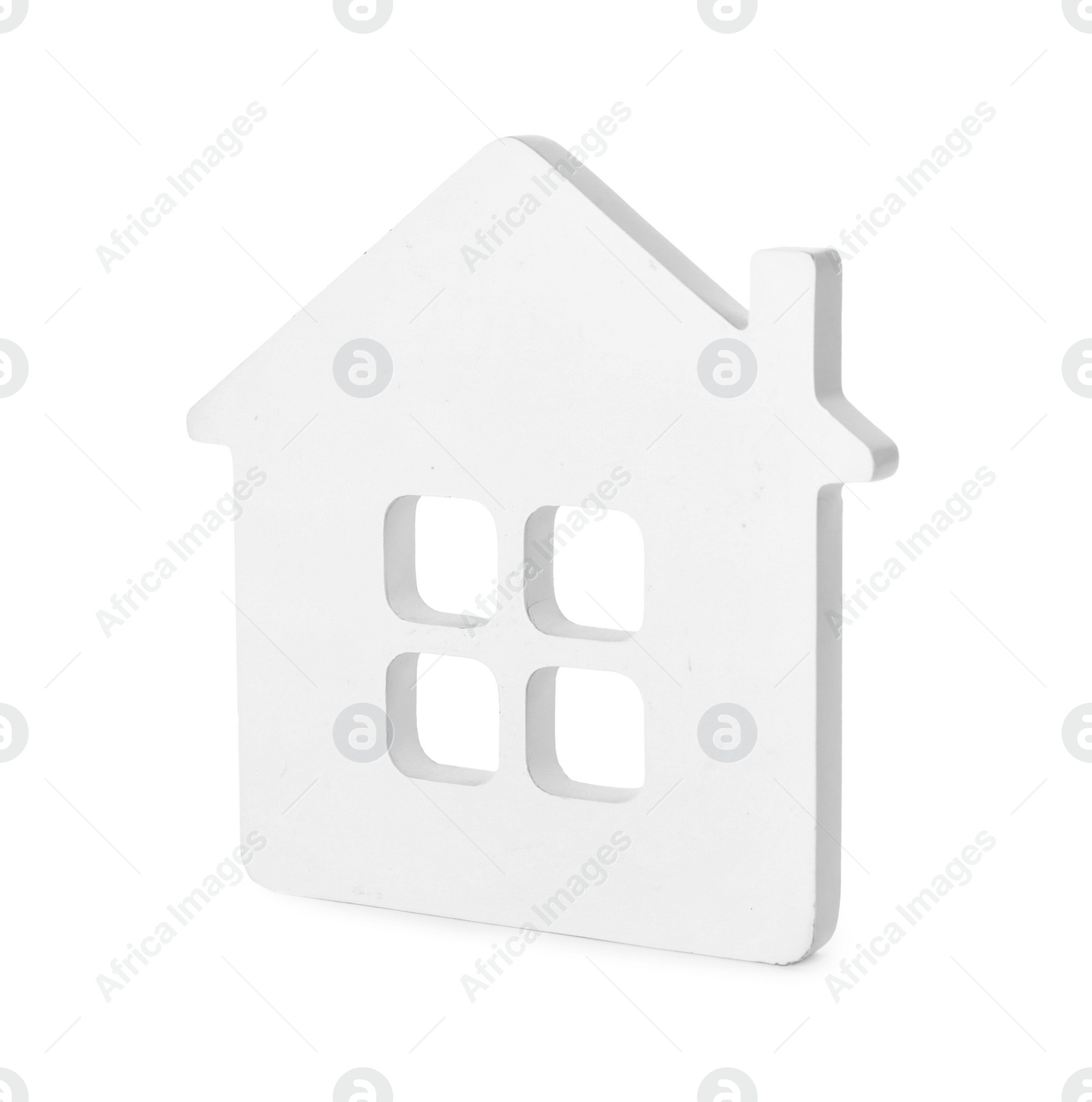 Photo of Small model of house isolated on white