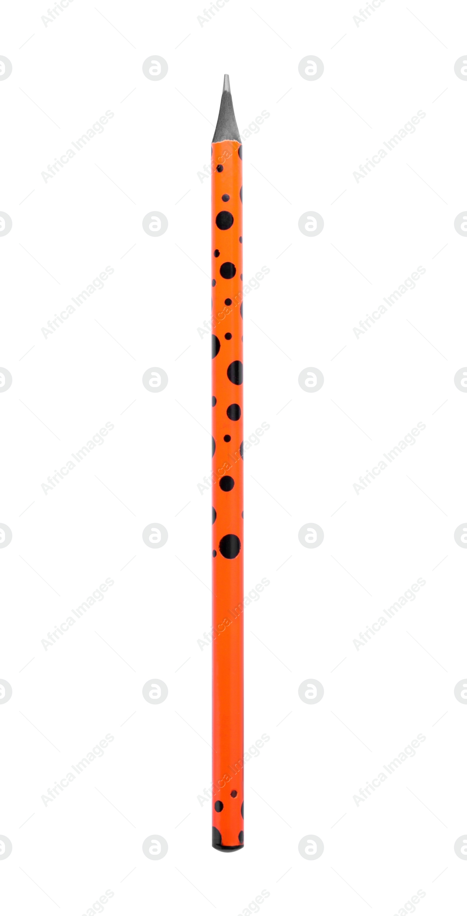 Photo of New pencil isolated on white. School stationery