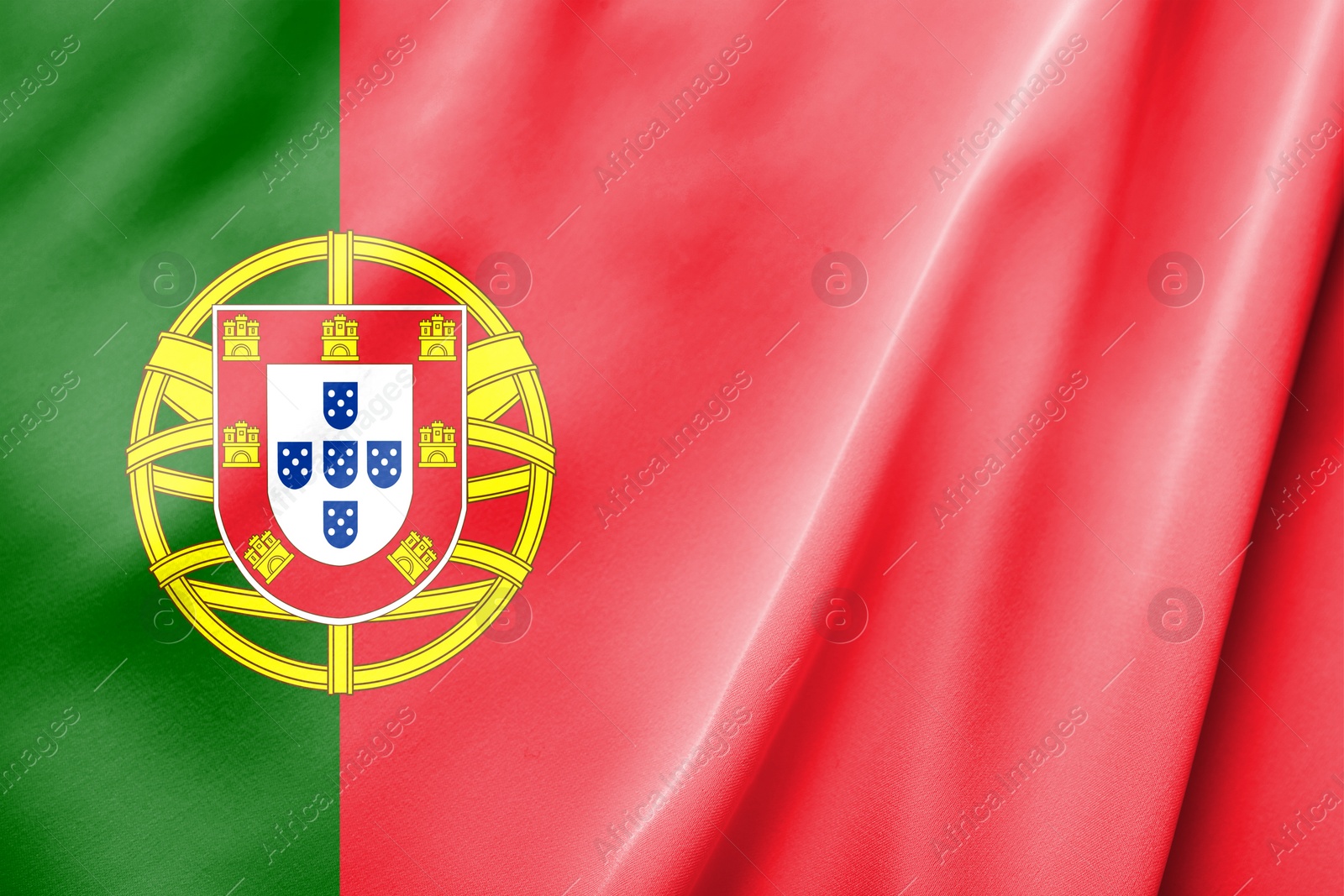 Image of Flag of Portuguese Republic. National country symbol