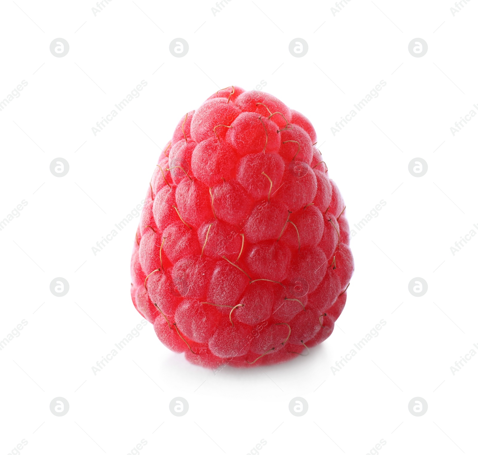 Photo of Delicious fresh ripe raspberry isolated on white