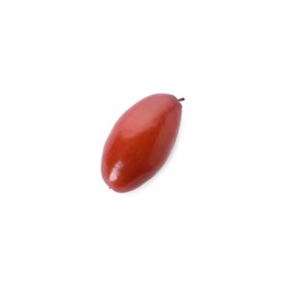 Photo of One ripe red date isolated on white