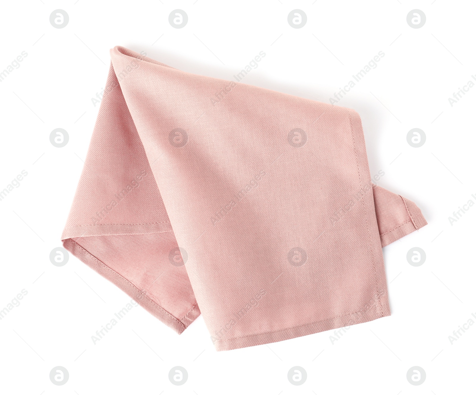 Photo of Fabric napkin for table setting on white background