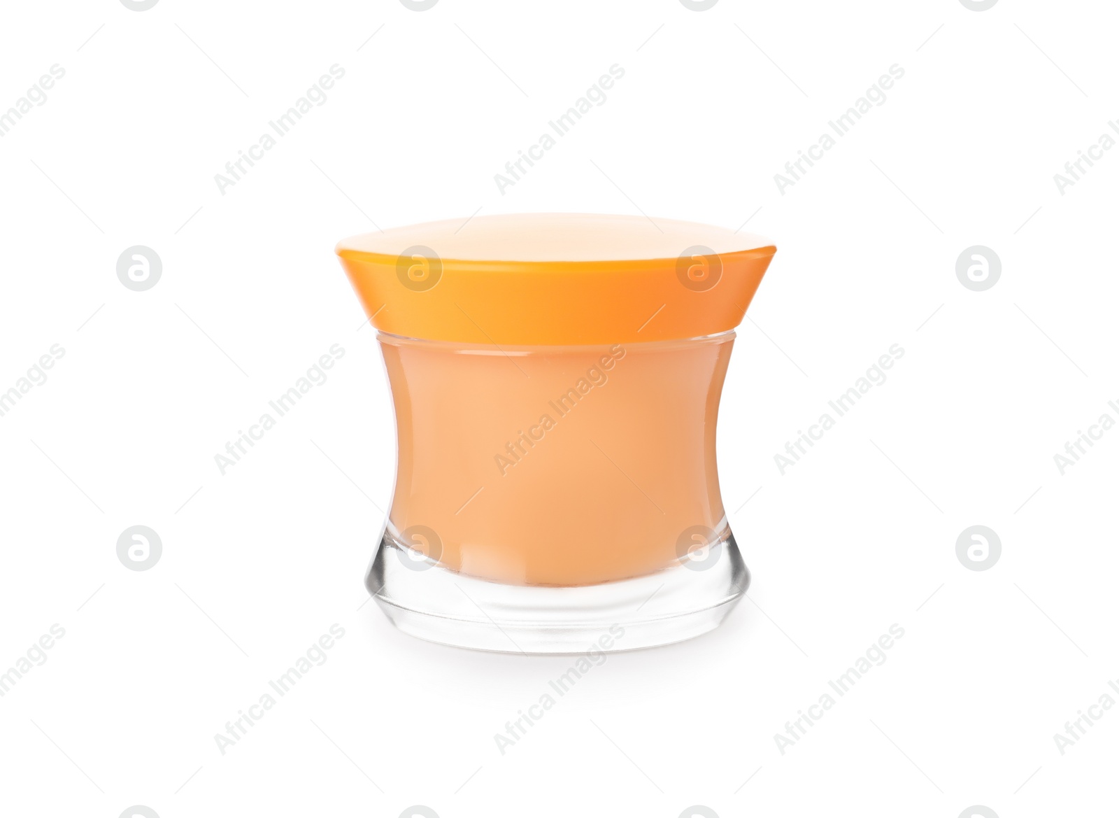 Photo of Jar of luxury cosmetic product isolated on white