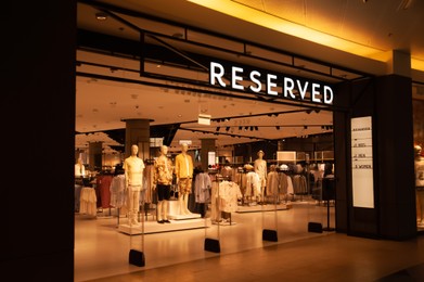 Photo of Warshaw, Poland - May 14, 2022: Reserved store in shopping mall