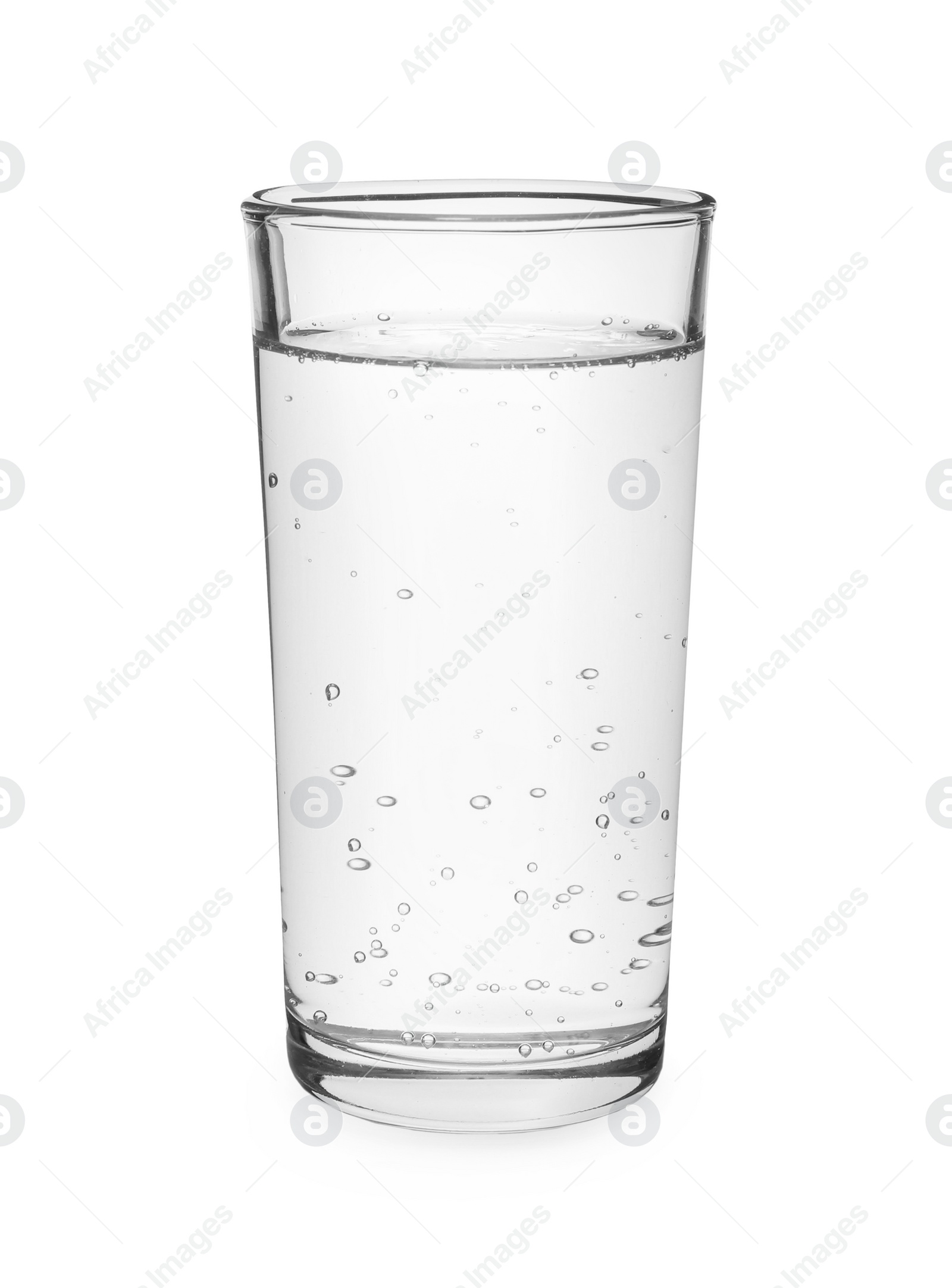 Photo of Glass of pure water isolated on white