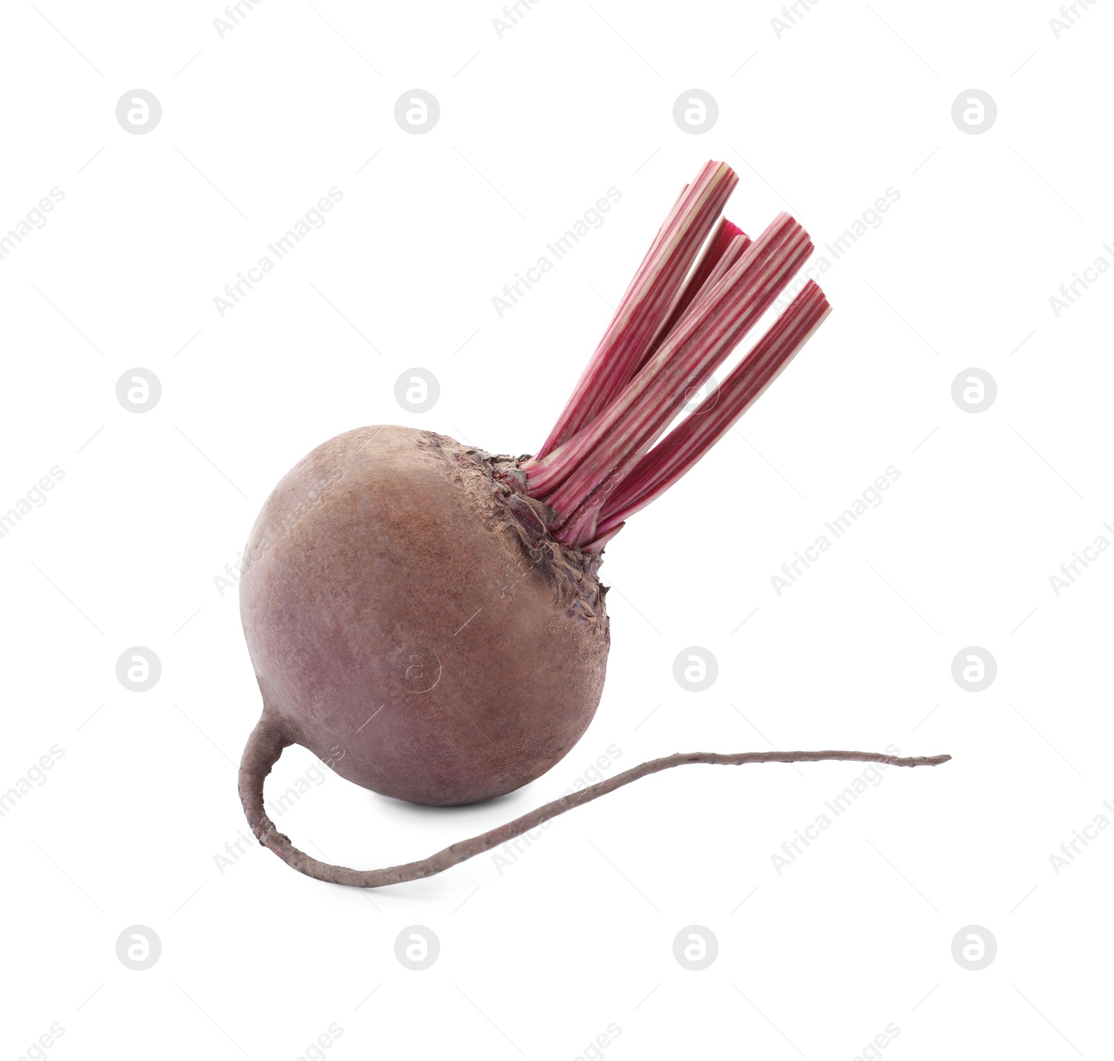 Photo of Whole fresh red beet on white background