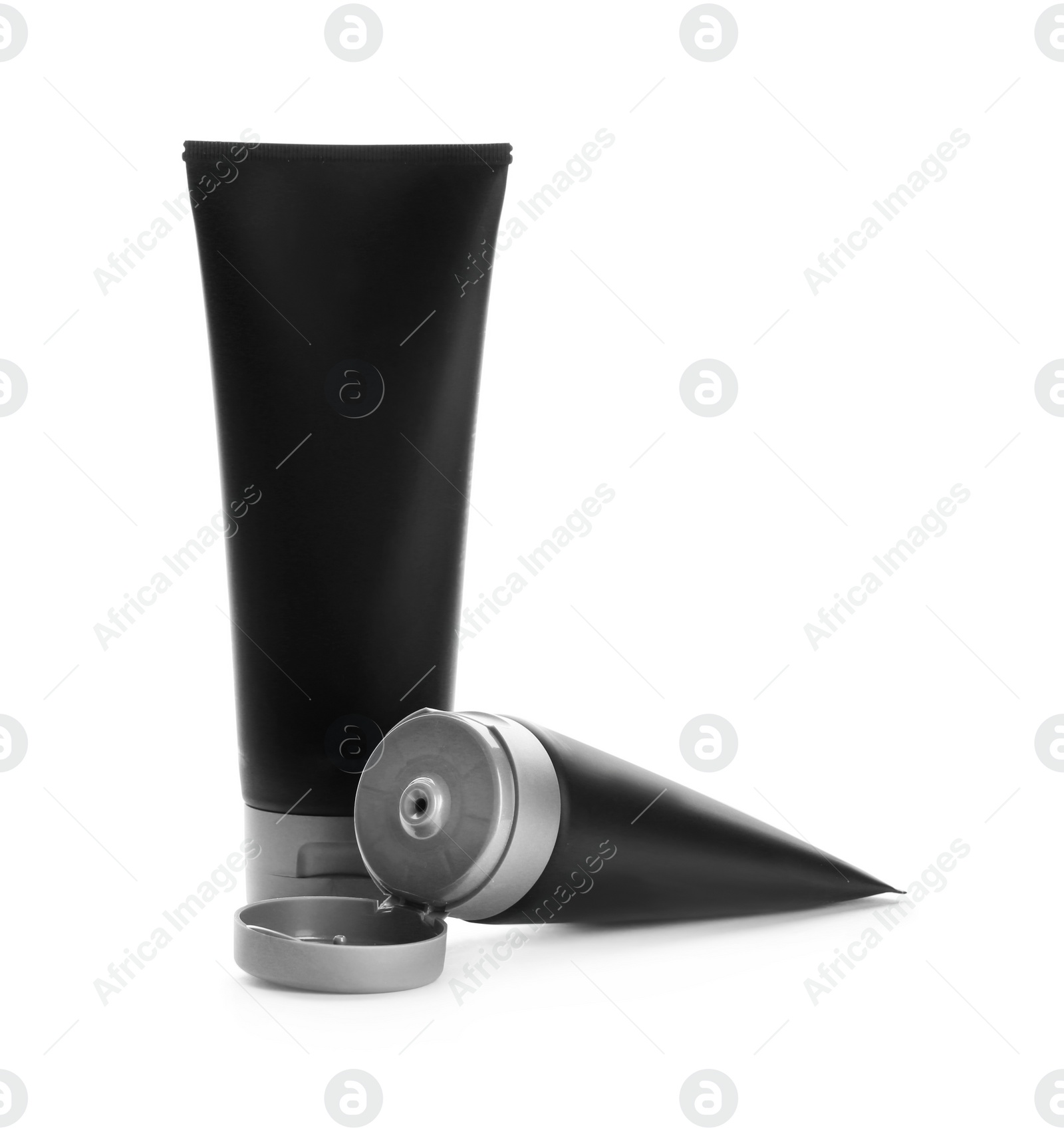 Photo of Set of men's cosmetic on white background. Mockup for design