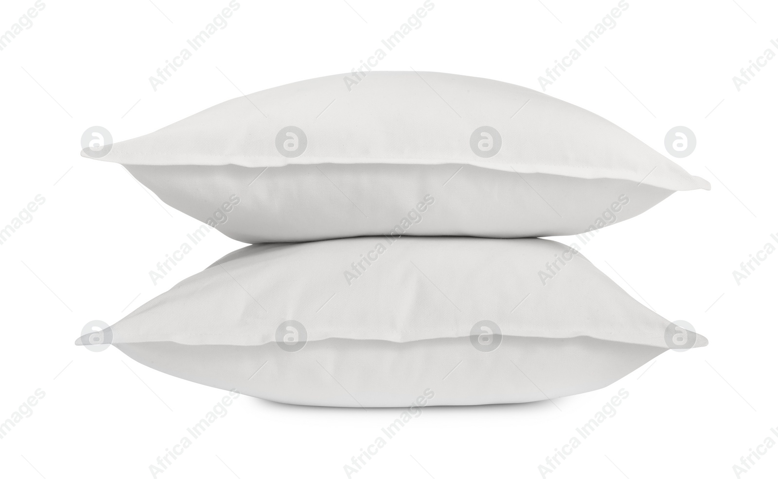 Photo of Two new soft pillows isolated on white