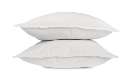 Two new soft pillows isolated on white