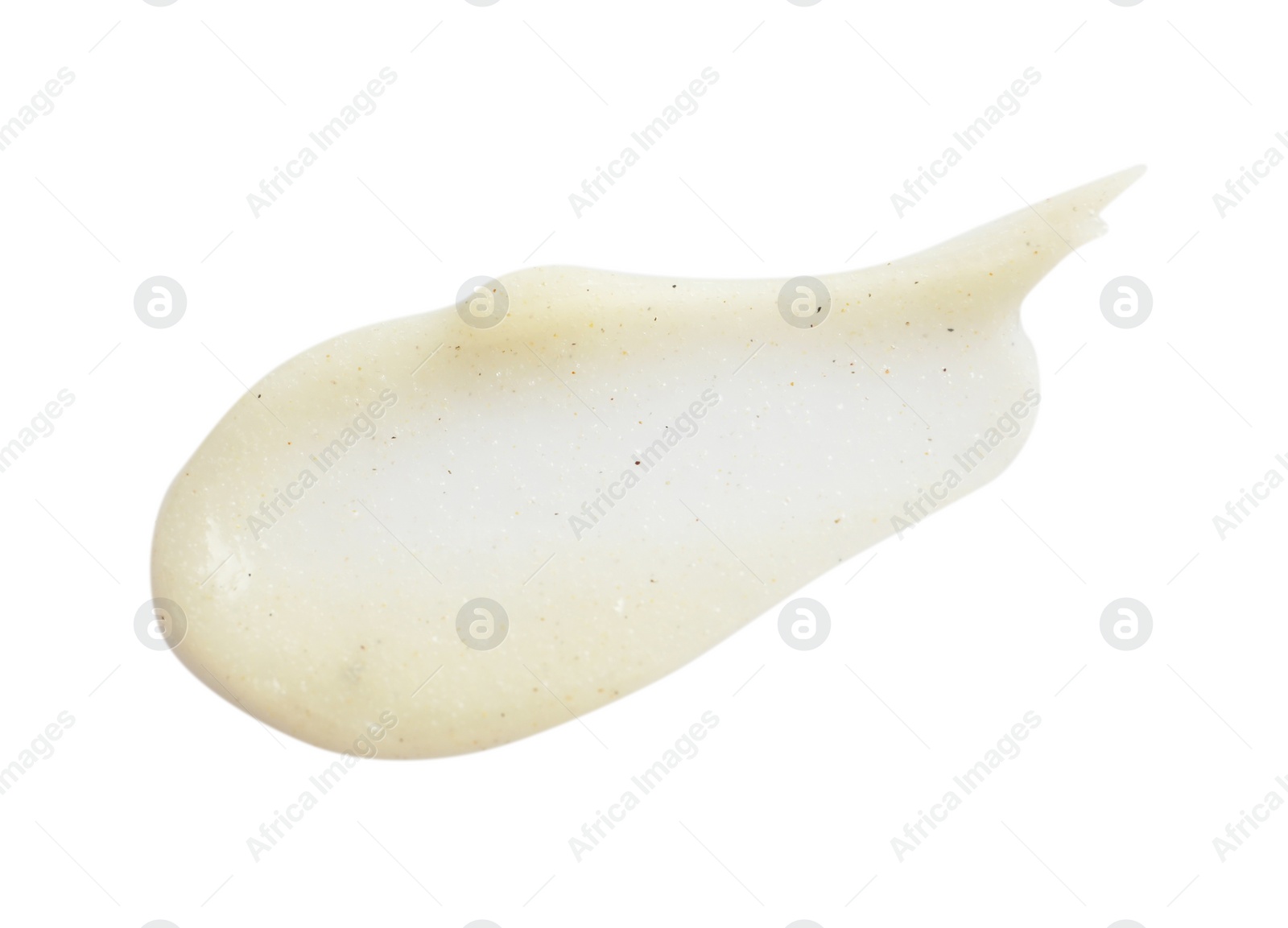 Photo of Sample of natural scrub isolated on white, top view