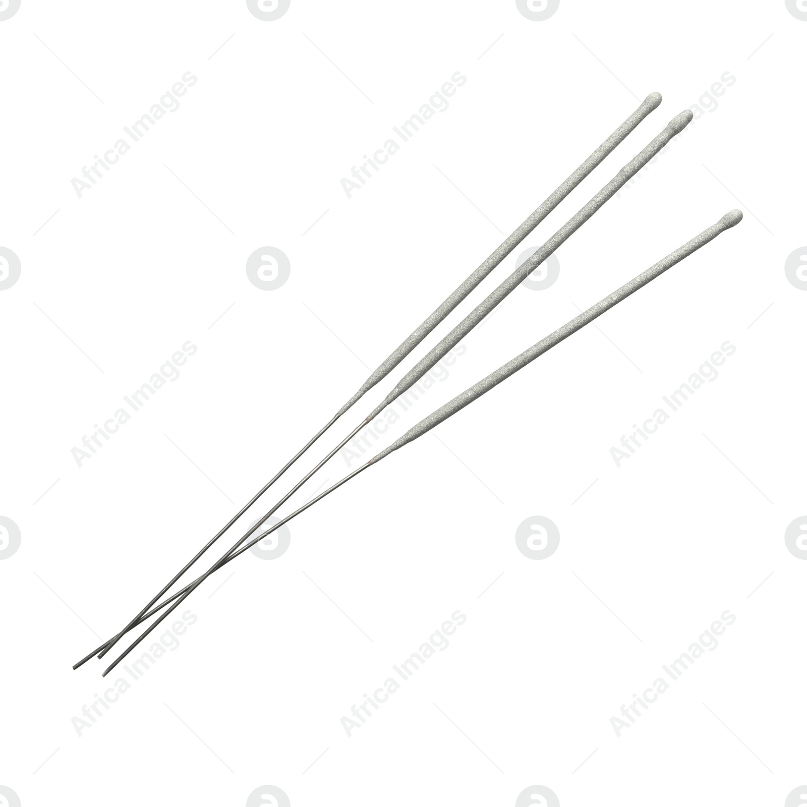 Photo of Many new sparkler sticks on white background