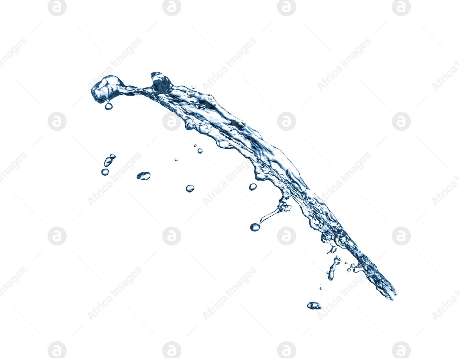 Photo of Abstract splash of water on white background