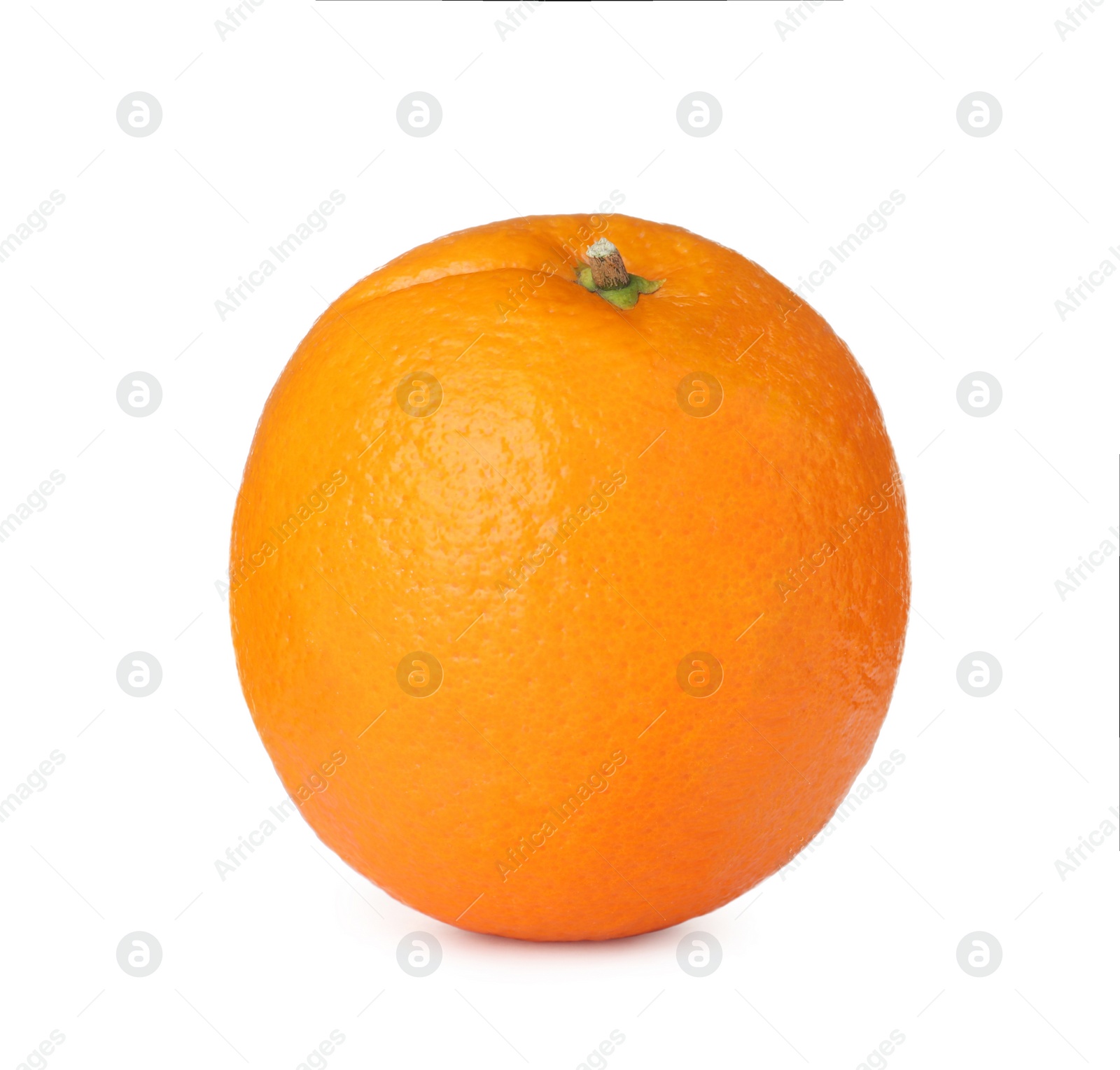 Photo of Fresh ripe orange isolated on white. Citrus fruit