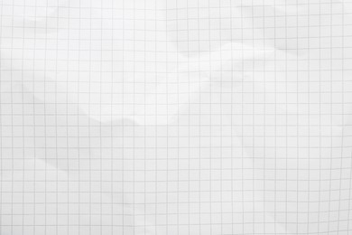 Photo of Checkered notebook sheet as background, top view