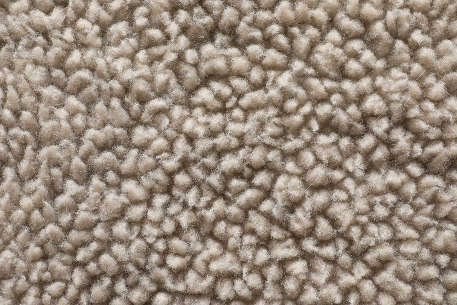 Photo of Texture of faux fur as background, top view