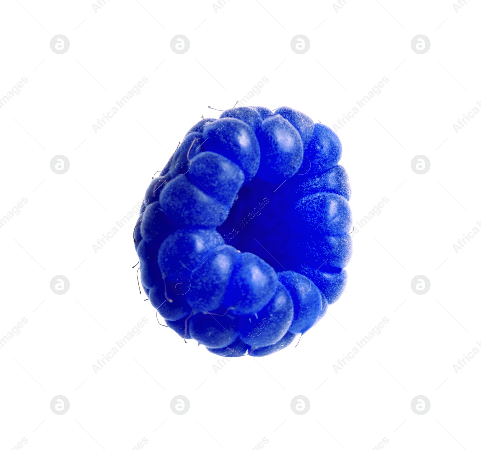 Image of Fresh tasty blue raspberry isolated on white
