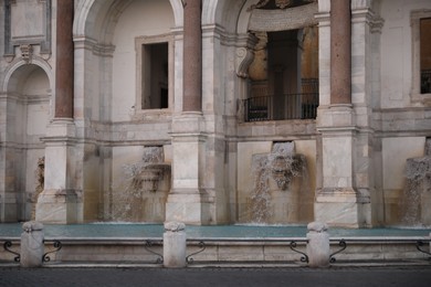 Photo of Rome, Italy - February 4, 2024 : Fontana dell'Acqua Paola outdoors