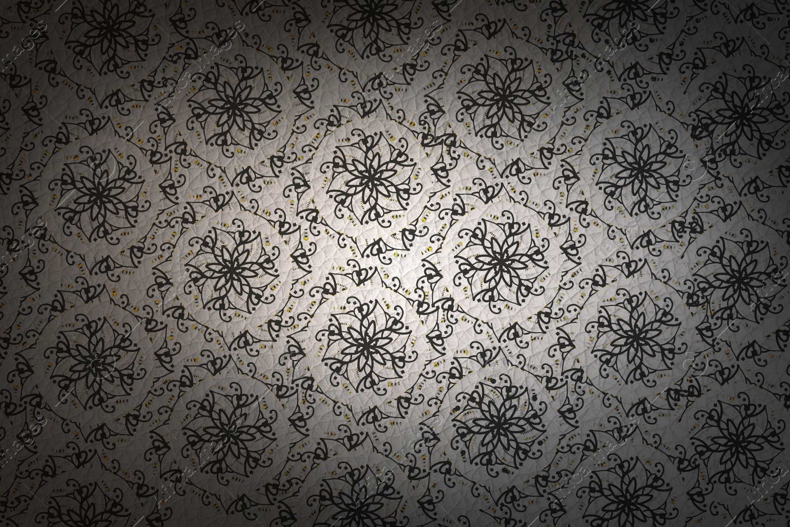 Image of Gold and black ornament as background. Luxury pattern