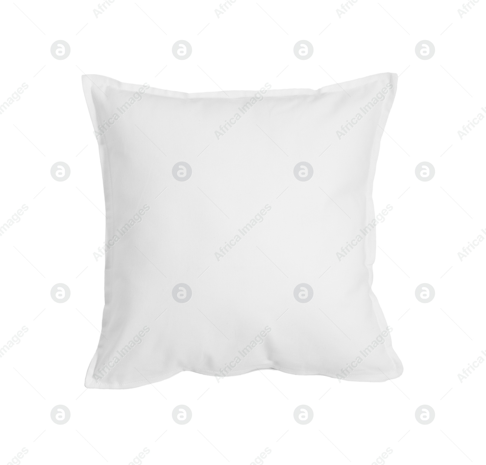 Photo of One new soft pillow isolated on white