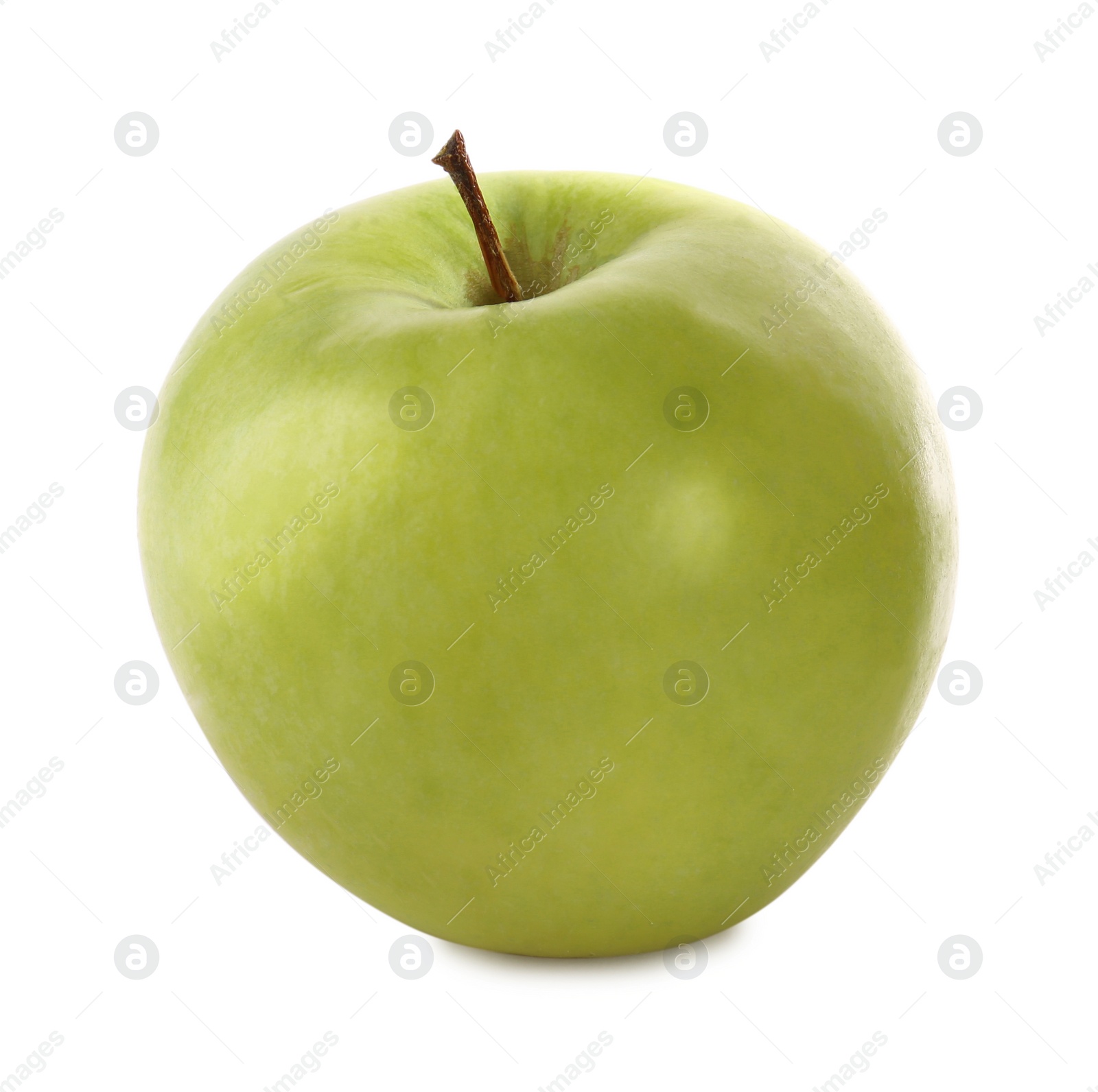 Photo of Fresh juicy yellow apple isolated on white