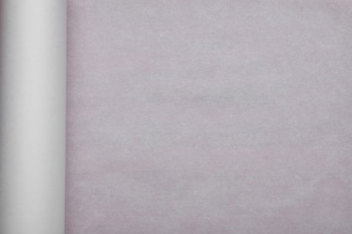 Photo of Texture of white baking paper as background, top view