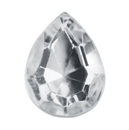 Photo of Beautiful gemstone for jewelry on white background