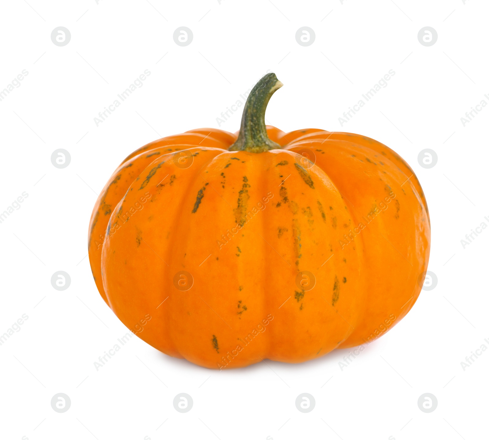 Photo of Fresh ripe orange pumpkin isolated on white