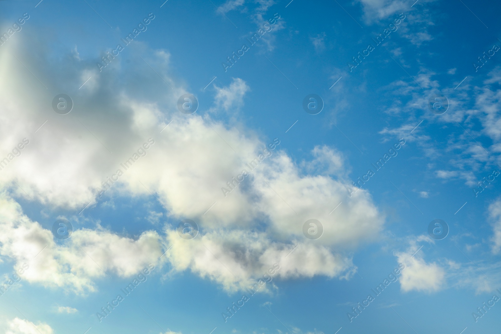 Photo of Beautiful blue sky with clouds on sunny day