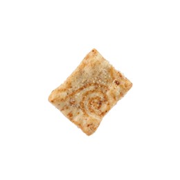 Crispy cracker isolated on white. Delicious snack